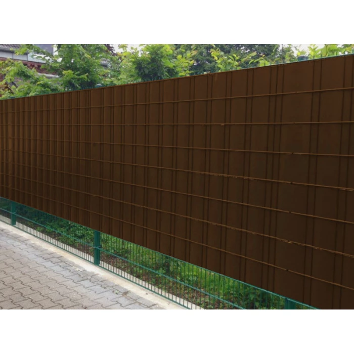 Osłona Ogrodzeniowa PVC Brązowa Na Panele Balkon Premium Linarem 19 cm x 26 mb 