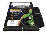 Agrotkanina 135g 0,8x10m Premium. Czarna agrowłóknina ogrodowa z filtrem UV 3%. 