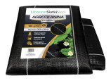 Agrotkanina 135g 3,2x10m Premium. Czarna agrowłóknina ogrodowa z filtrem UV 3%. 