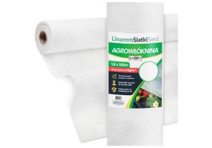 Agrowłóknina biała 1,6x100m wiosenna 17g/m2 lekka okryciowa otulina UV 3%