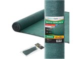 Siatka cieniująca 75% 1,2x25m. Gramatura 80g/m2. Zielony kolor. Osłona maskująca na ogrodzenie z filtrem UV. Linarem SiatkiSieci. 