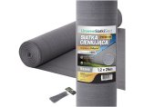 Siatka cieniująca 90% 1,2m x 25m. Gramatura 140g/m2.  Szara siatka maskująca na ogrodzenie z filtrem UV. Linarem SiatkiSieci. 