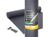 Siatka cieniująca 90% 1,2x25m. Gramatura 140g/m2. Grafitowa. Osłona na ogrodzenie z filtrem UV. Linarem SiatkiSieci. 