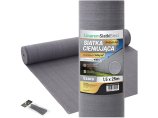 Siatka cieniująca 1,5m x 25m szara 90%. Gramatura 140g/m2. Osłona maskująca na ogrodzenie +UV.
