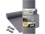 Siatka cieniująca 1,5m x 50m szara 90%. Gramatura 140g/m2. Osłona maskująca na ogrodzenie +UV.