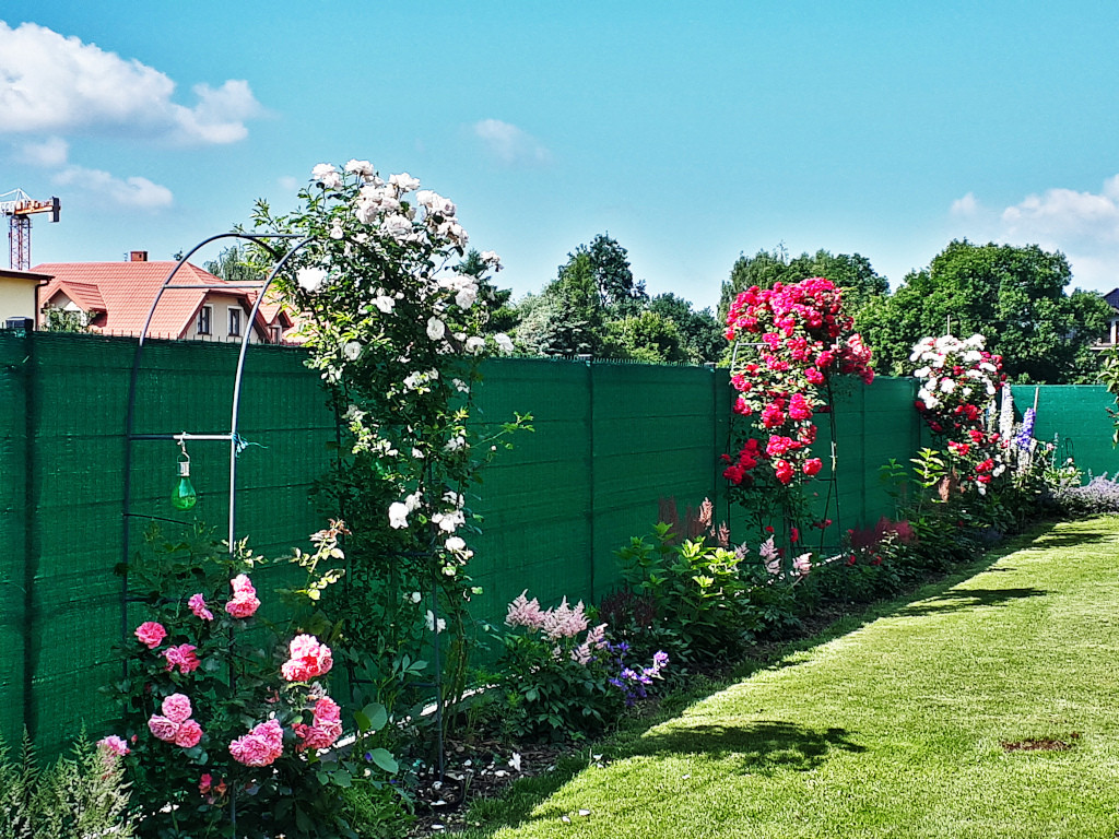 siatka cieniująca 90% zielona Linarem Siatki Sieci maskująca na ogrodzenia