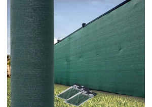 Siatka Maskująca 1,5x50m Cieniująca Mata Na Ogrodzenie 95% Zielona 160g/m2