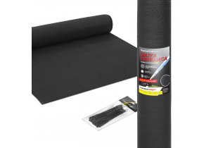 Siatka cieniująca 90% 1,2x10m. Gramatura 140g/m2. Czarny kolor. Siatka na ogrodzenie z filtrem UV.  Marka Linarem SiatkiSieci. 