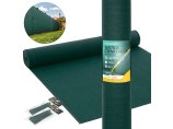 Siatka cieniująca 95% 1,2x50m Premium 200g/m2. Zielona mata na ogrodzenie płot UV+.