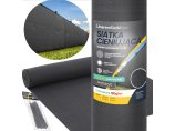 Siatka cieniująca 95% 1,5x25m. Antracyt (grafit). Gramatura 180g/m2. Siatka maskująca \'Premium\' z filtrem UV. Linarem SiatkiSieci. 