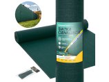 Siatka cieniująca 95% 1,5x25m Premium 200g/m2. Zielona mata na ogrodzenie płot UV+.