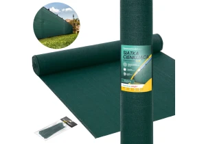 Siatka cieniująca 95% 2x25m. Gramatura 200g/m2. Zielona siatka na ogrodzenie płot z filtrem UV. Linarem SiatkiSieci. 