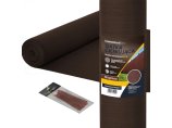 Siatka cieniująca 95% 2x25m. Gramatura 200g/m2. Brązowa. Siatka maskująca \'Premium\' z filtrem UV. Linarem SiatkiSieci. 