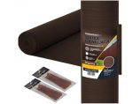 Siatka cieniująca 95% 2x50m. Gramatura 200g/m2. Brązowa. Siatka maskująca \'Premium\' z filtrem UV. Linarem SiatkiSieci. 