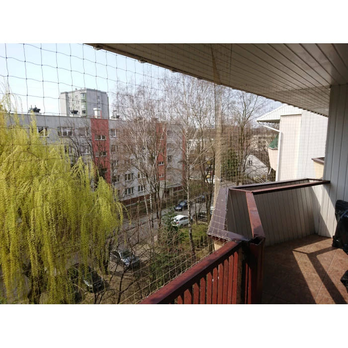 Zestaw siatka dla kota na gołębie na balkon 4x3m. Oczko 50mm