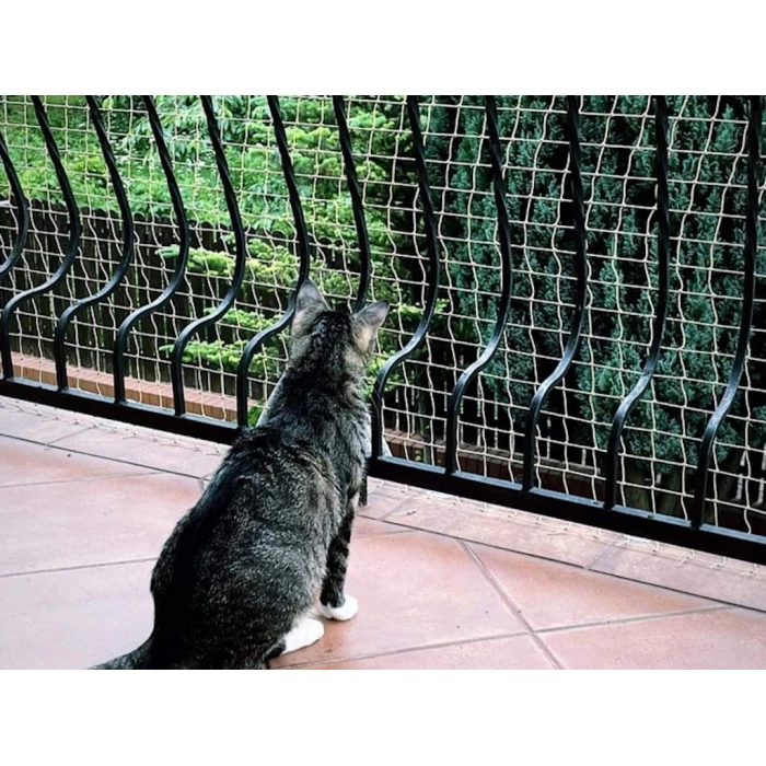 Zestaw siatka dla kota na gołębie na balkon 6x3m. Oczko 50mm
