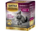 Siatka dla kota 2x3 z drucikiem na balkon. Bez wiercenia. Kompletny zestaw montażowy. Kocia siatka Premium Light. 