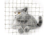Siatka dla kota z drucikiem Premium Light na balkon "Bezpieczne koty". Oczka 30x30mm.