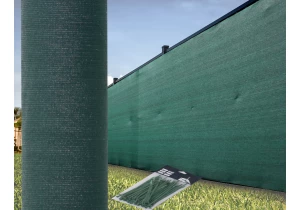 Siatka cieniująca 90% 1,5x10m. Siatka maskująca na ogrodzenie. Zielona 135g/m2