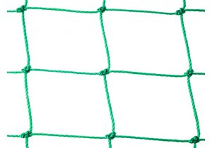 Zielona siatka na woliery wolierowa polietylenowa. Oczka kwadratowe 100 x 100 mm.