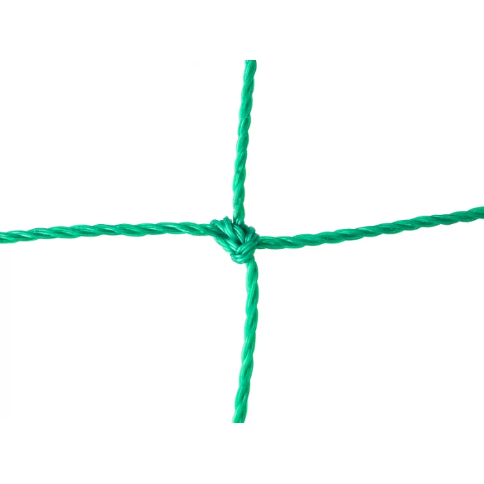 Zielona siatka na woliery wolierowa polietylenowa. Oczka kwadratowe 100 x 100 mm.