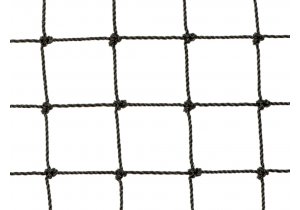 Czarna siatka na woliery wolierowa polietylenowa. Oczka kwadratowe 40 x 40 mm.