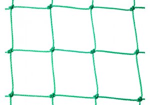 Zielona siatka na woliery wolierowa polietylenowa. Oczka kwadratowe 60 x 60 mm.