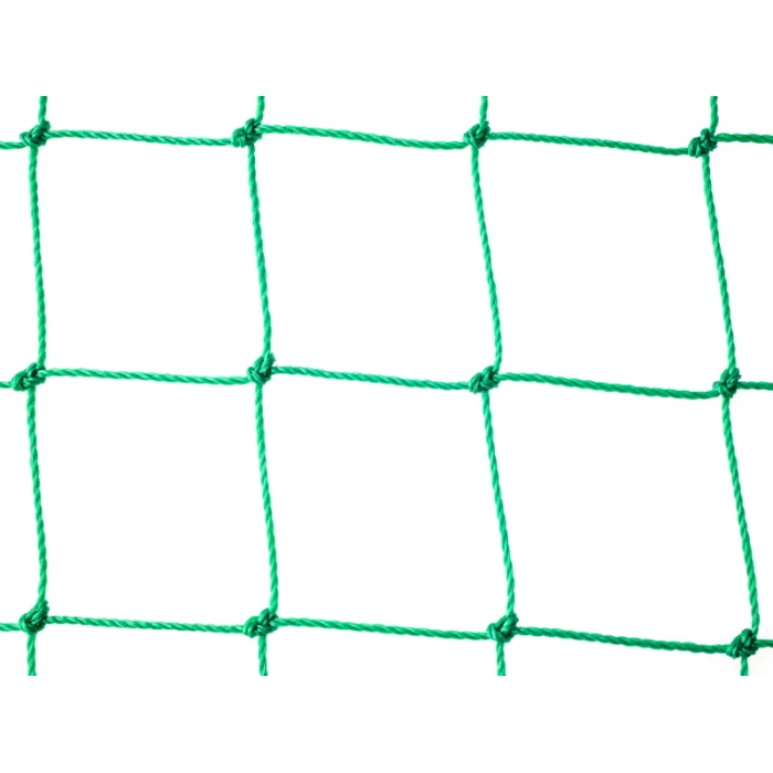 Zielona siatka na woliery wolierowa polietylenowa. Oczka kwadratowe 60 x 60 mm.