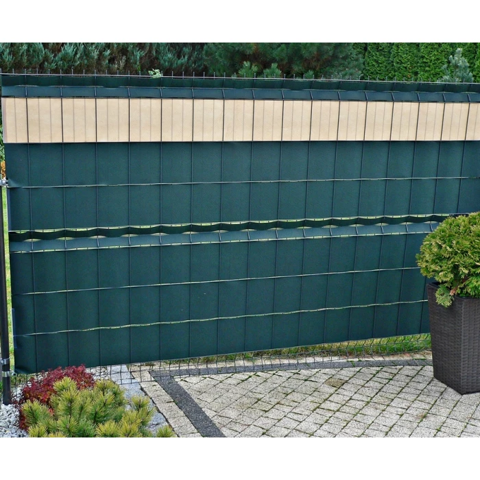 Taśma ogrodzeniowa 19,3cm x 48mb zielona. Gramatura 150g/m2