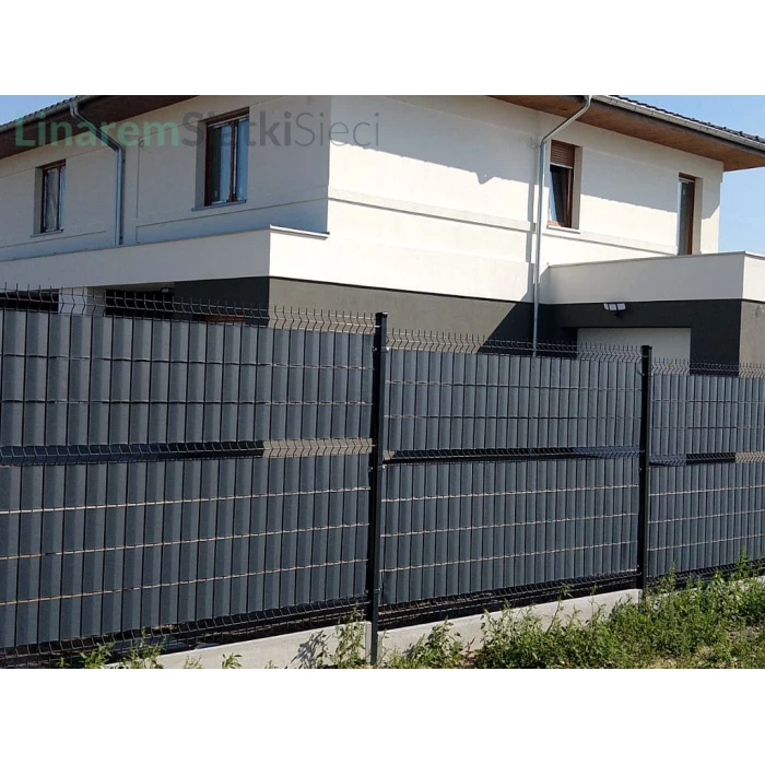 Osłona Ogrodzeniowa PVC Antracyt Na Panele Balkon Premium Linarem 19 cm x 26 mb 