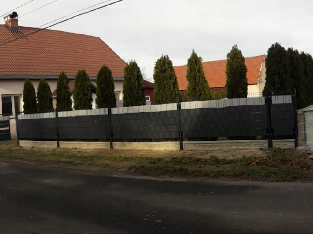 Osłona Ogrodzeniowa PVC Jasnoszara Na Panele Balkon Premium Linarem 19 cm x 26 mb 