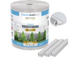 Taśma ogrodzeniowa Premium 19cm x 26m biała - osłona na płot panelowy, klipsy w zestawie 