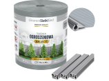 Taśma ogrodzeniowa Premium 19cm x 26m szara - osłona na płot panelowy, klipsy w zestawie 