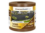 Taśma ogrodzeniowa Premium 1200g na ogrodzenia płot 19cmx26m. Kolor brązowy. Grubość 1.2mm. 