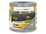 Taśma ogrodzeniowa Premium 1200g na ogrodzenia płot 19cmx26m. Kolor szary. Grubość 1.2mm. 