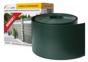 Thermoplast taśma ogrodzeniowa Classic Line 19cm x 26m. Oryginalna osłona do paneli. Kolor zielony RAL 6005. Polska produkcja. 