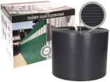 Thermoplast taśma ogrodzeniowa Classic Line 19cm x 26m. Oryginalna osłona do paneli. Kolor antracyt RAL 7016. Polska produkcja. 