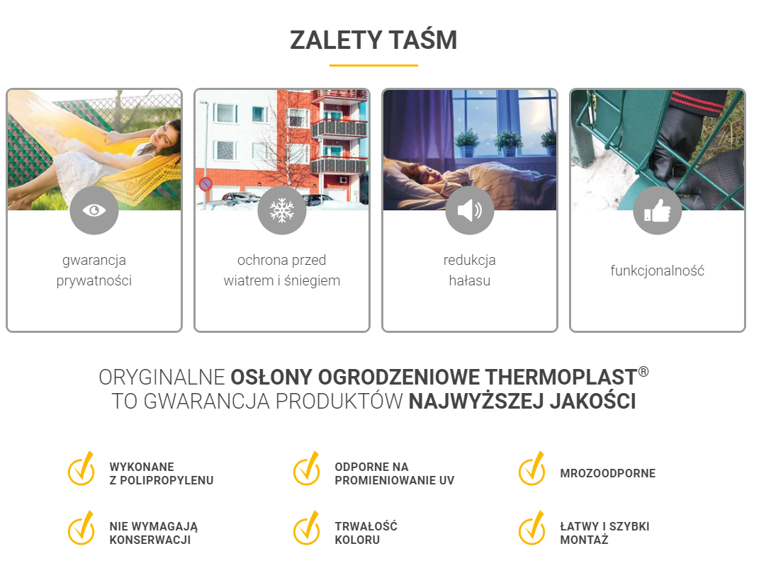 Taśma ogrodzeniowa thermoplast classic line 19 cm