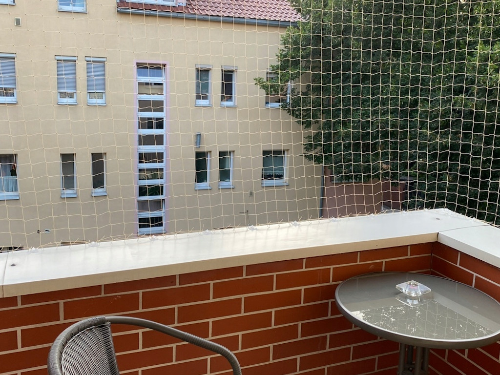 Zestaw bez wiercenia 2x3m. Siatka na balkon dla kota na gołębie. Oczka 50 x 50 mm