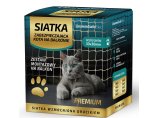 Siatka dla kota Premium 2x3m z drucikiem 110g. Siatka na balkon dla kota w zestawie montażowym bez wiercenia. Bezpieczne koty.