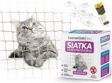Siatka na balkon dla kota na gołębie 6x3m. Gęsta siatka 28x28mm. Zestaw montażowy bez wiercenia.